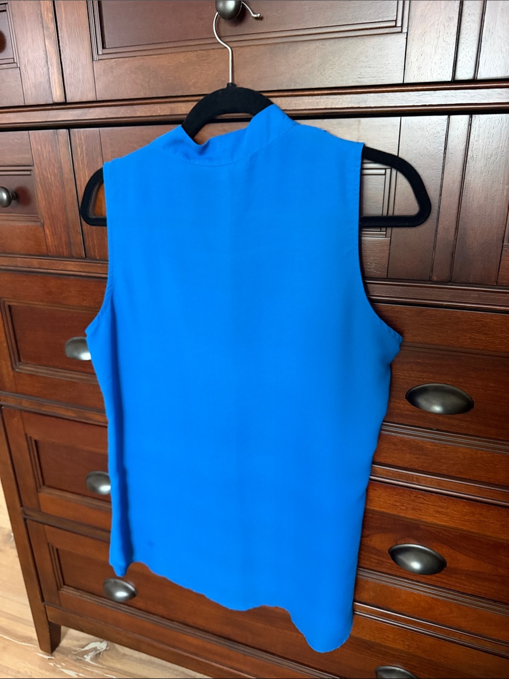 Rose & Olive V-Neck Sleeveless Camisole in Cobalt Blue - Picture 2 of 3